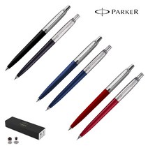 파카 오리지널 조터 블랙 CT 볼펜샤프 세트, 레드