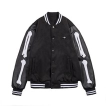 공항 점퍼 자켓 오버핏 과잠 가죽 소매 느슨한 야구 유니폼 재킷 브랜드 봄과 도구 재킷