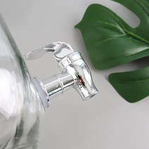 핫버튼 쥬스 디스펜서 워터 홈 카페 음료 유리 정수기 인테리어 4L 5L 8L