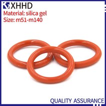 고무오링 패킹 실리콘 오링 고무링 10PCS M51-M140 실리콘 씰링 빨간색 가스 켓 고온 저항 실리카 젤 Oring, 67 M73x4mm(10pcs)