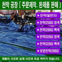 천막 일반지(청색) 10mX20m 가림막 그늘막 바람막이, 청색