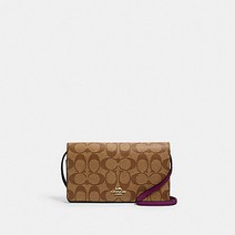 COACH 코치 3036 안나 폴드오버 시그니처 캔버스백