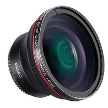 단렌즈 dslr 단초점 망원 광각 줌인 바늘 58MM 0.43x 전문 HD 광각 렌즈 (매크로 부분) 캐논 EOS Rebel 77, 03 58 mm