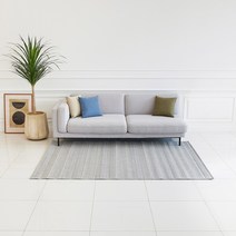 [JAJU/자주] 먼지 없는 벨기에 발타 러그_160cmX230cm_FLAT_그레이