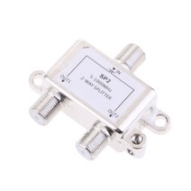 2Way스플리터 신호 CATV 분배기 TV 안테나 동축 HDTV, 55mm * 45mm * 15mm, 아연 합금, 1 조각