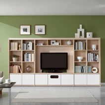 에든가구 거실 TV 책장 거실서재화 EDOD-4016 월플렉스, 오크, 50인치-최대 가로길이 1130mm