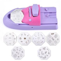 네일프린터 네일기계 네일머신 diy 3d nail art printer printing manicure machine with stamper and a metal 6pc, 세트