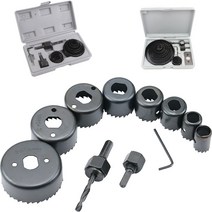 석고보드구멍 홀커터 전문가용 11PCS 16PCS 2종세트, 홀커터 11PCS 세트