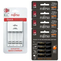 후지쯔 FCT344 급속충전기 후지쯔 2550mAh AA 16알