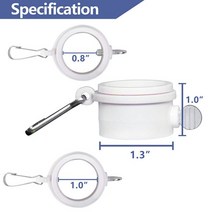 깃봉 2m 태극기 국기 국기봉 미니 깃대봉 꽂이 가정용 봉 깃대 다기능 차량용 게양대 플라스틱 플래그 폴 링 회전 플래그 장착 링 고정 후크 인치 플래그, 1 인치, w