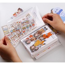 더이쁜 스티커 포켓북 40매 스티커 보관함 인스 씰 정리 보관 수납 파일 앨범