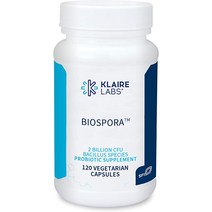 [미국직배송] Klaire Labs Biospora 프로바이오틱 바실러스 코아굴란 및 서브틸리스 20억 CFU 의무 스포츠지원 리튬이온 기반SBO 지상보관 포자 형태 남성 여성용