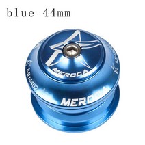 MEROCA-스티어링 칼럼 1 18 44MM Mtb 자전거 헤드셋 포크 볼 베어링 테이퍼 산악 스레드리스 와셔, 03 blue 44mm
