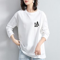 [오늘발송] 스타일아유 여성용 LA 라운드 긴팔티 긴팔 티셔츠 노마진 정품원단 자체생산