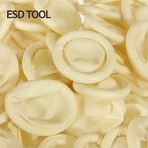 라텍스 핑거코트 손가락골무 1000pcs 링타입 컷타입 Latex Fingercots, 라텍스핑거코트(화이트/S)-1팩(1000개)(중국산)