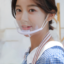 조리용 투명 위생마스크, 1개입, 50개