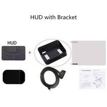 vjoycar v41 최신 헤드업 디스플레이 자동차 obdii euobd 5.5quot 윈드실드 프로젝터 hud 디스플레이 시프트 알림 수온. rpm kmhh, 브래킷이 있는 hud, 씨엔