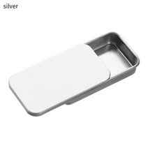 1 pcs 금속 tinplate 푸시 미니 풀 직사각형 빈 통 홈 주최자 작은 저장 상자 컨테이너 새로운, 은