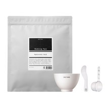 원씽 모델링 팩 1kg 대용량 33회분 모델링 마스크, (수분) 히알루론산 1kg (리뉴얼), (실리콘볼+스틱+계량컵set(리뉴얼)
