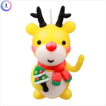 일음쇼핑^^*mf17 동물나라 루돌프 양초만들기 디자인 DIY완구 캐릭터 DIY재료 장난감 공작놀이 만들기 응용가능 미술일medi^*^