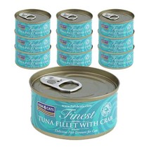 피쉬포캣 70g x 10개 고양이 습식캔 주식캔 7종선택, 참치와새우