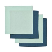 [이케아]SVARTSENAP 스바르트세나프 냅킨 라이트터쿼이즈/다크그린블루 35x35cm 4개입 405.459.28, 상세페이지 참조