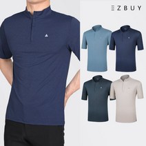 이지바이 쾌남 남성 쾌적한 반팔 집업 티셔츠(ST31LT046M)