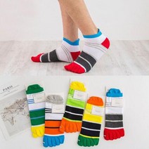 마라톤양말 발까락양말 Mosodo스플릿 핑거 양말 남성용 짧은 튜브 발가락 5 개입 면 땀 스포츠