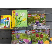 LEGO 30408 해바라기 30404 튤립 30634 장미 꽃블럭, 10280 꽃다발