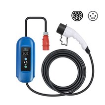 시편절단기 조절 가능한 Ev 충전기 유형 2 IEC 62196 11kw 16A 3 상 자동차 차량 Wallbox 가정용 고속 5M C, 03 16A 11kw Type 2