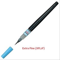 마카펜세트 마커펜 1Pcs 펜텔 Fude 브러쉬 펜 여분의 괜 찮 아 요 중간 굵게 휴대용 리필 수채화 달 필, 04 Extra Fine (XFL2F)