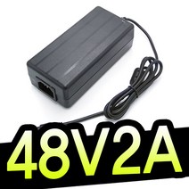 명호전자 48V 어댑터 48V 0.5A 1A 2A 500MA CCTV POE 공유기 ipTIME 아답터, MH4802_48V 2A 3구 접지형