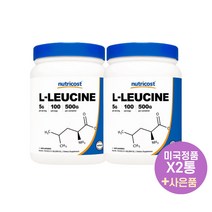 뉴트리코스트 엘 루신 500g 100서빙 X2통 Nutricost L Leucine, 2개
