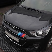 USK 쉐보레 더 넥스트 스파크 프론트 그릴 하단 3색 포인트 데칼 스티커 랩핑 필름 실외 튜닝 DIY 차량용품, H_퍼포먼스-운전석