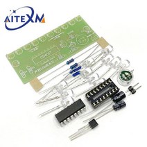DIY 로봇코딩 코딩교육 코딩장난감 로봇과학 로봇만들기 로봇장난감 음성 활성화 LED 워터 라이트 키트 CD4017 랜턴 제어 재미 전자 생산 교육 Diy 모듈, [01] DIY Kits
