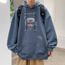 커플 후드티 스웨터 남성 특이한 연예인 모자티 보세 파마 프링팅 봄 독특한 유니크한 캐주얼 귀여운 코디