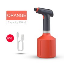 농약분무기 0.9L/1.5L 전기 식물 스프레이 병 자동 급수 Fogger 충전식 Sanitizing 분무기 손, 04 0.9l Orange, 04 0.9L Orange