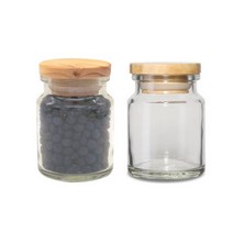 [유리병] 나무마개 원형허브소 1개 150ml