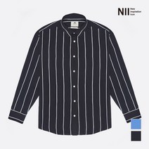 [니] [NII] 남성 오버핏 스트라이프 셔츠_NNXNLVF8466