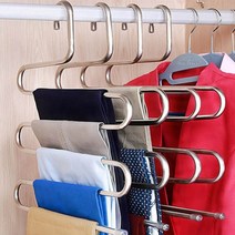 5단바지걸이 옷장 정리 논슬립 바지 행거 옷걸이, 5구 논슬립 바지걸이