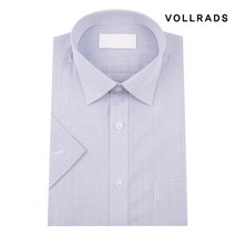 폴라츠 VOLLRADS 남성 반팔 반소매 일반핏 솔리드 체크 스트라이프 정장셔츠 캐주얼셔츠 남방셔츠
