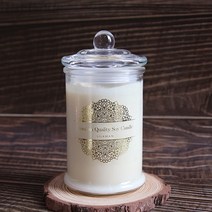 비단장이 프리미엄 아로마 소이캔들 원형기둥, 가든파티, 포장안함/면심지, 340ml