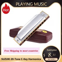 입문용 스즈키 포크 마스터 블루스 하모니카 표준 키 C A B D E F G 10 홀 20 톤 Diatonic Blues Gaita Har, 05 F Key