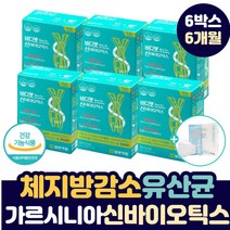 일양 약품 가르시니아 캄보지아 HCA 살빠지는 살빼는 체지방 감소 장 건강 다이어트 신 바이오틱스 살아있는 생 유산균 프로 프리 바이오틱스 성인 여자 남자 분말 스틱 영양제, 6박스(6개월)