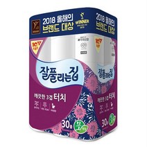 잘풀리는집 터치 3겹 롤 화장지 30롤 두루마리 휴지 물에잘녹는 두루마리 휴지 먼지적은 두루말이 화장지, 1, 본상품선택