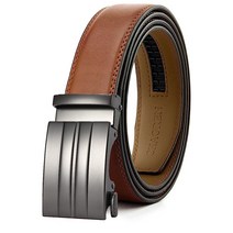 CHAOREN 남성용 벨트 가죽 래칫 3.5cm(1 3/8인치) 캐주얼 청바지 기본 우유 - 화이트 419982