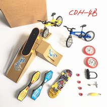 피규어 미니 스쿠터 2 륜 어린이 교육 완구 손가락 자전거 지판 스케이트 보드 1 세트, 13 13-CDH4B