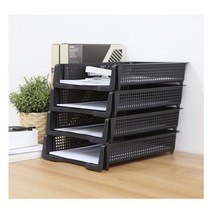 화일 서류정리함 A4 파일 문서정리 데스크 사무용 가정용 Rack, 세로 블랙