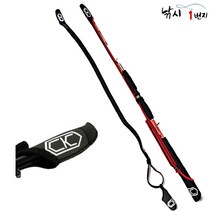 CK 루어대 보관집 길이조절 로드벨트 네오프렌 낚시, CK 블랙레드 105-150cm