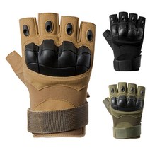 밀리터리 전술장갑 자전거 바이크 장갑 스포츠 등산 오토바이 낚시 헬스 운동 남자 반장갑, 카키